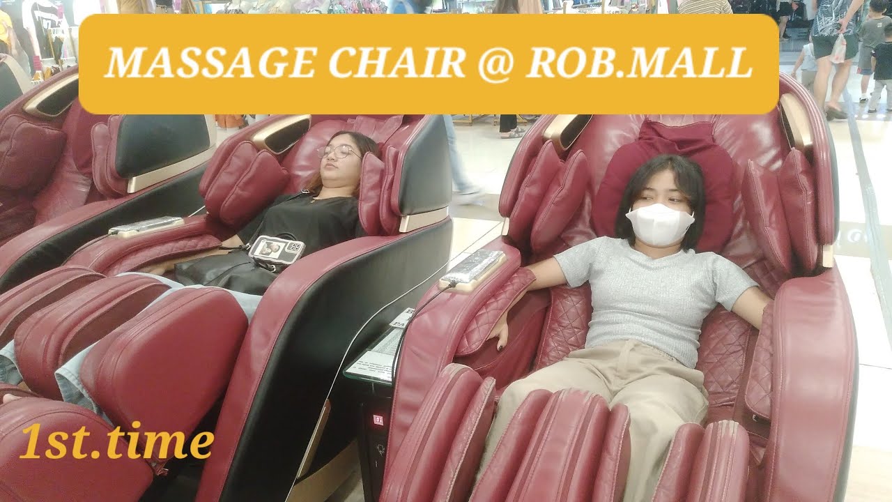 FIRST TIME TRYING VENDING MASSAGE CHAIR || ROBINSON MALL DASMA