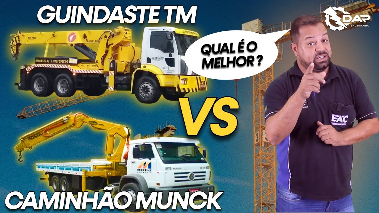 Qual é o melhor Caminhão munck vs. Guindaste TM ? descubra nesse video.