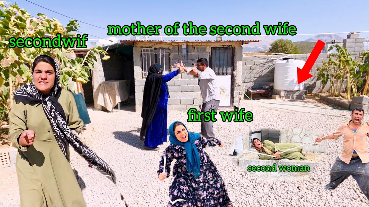 The second wife's mother arrives... Will the first wife let her in?