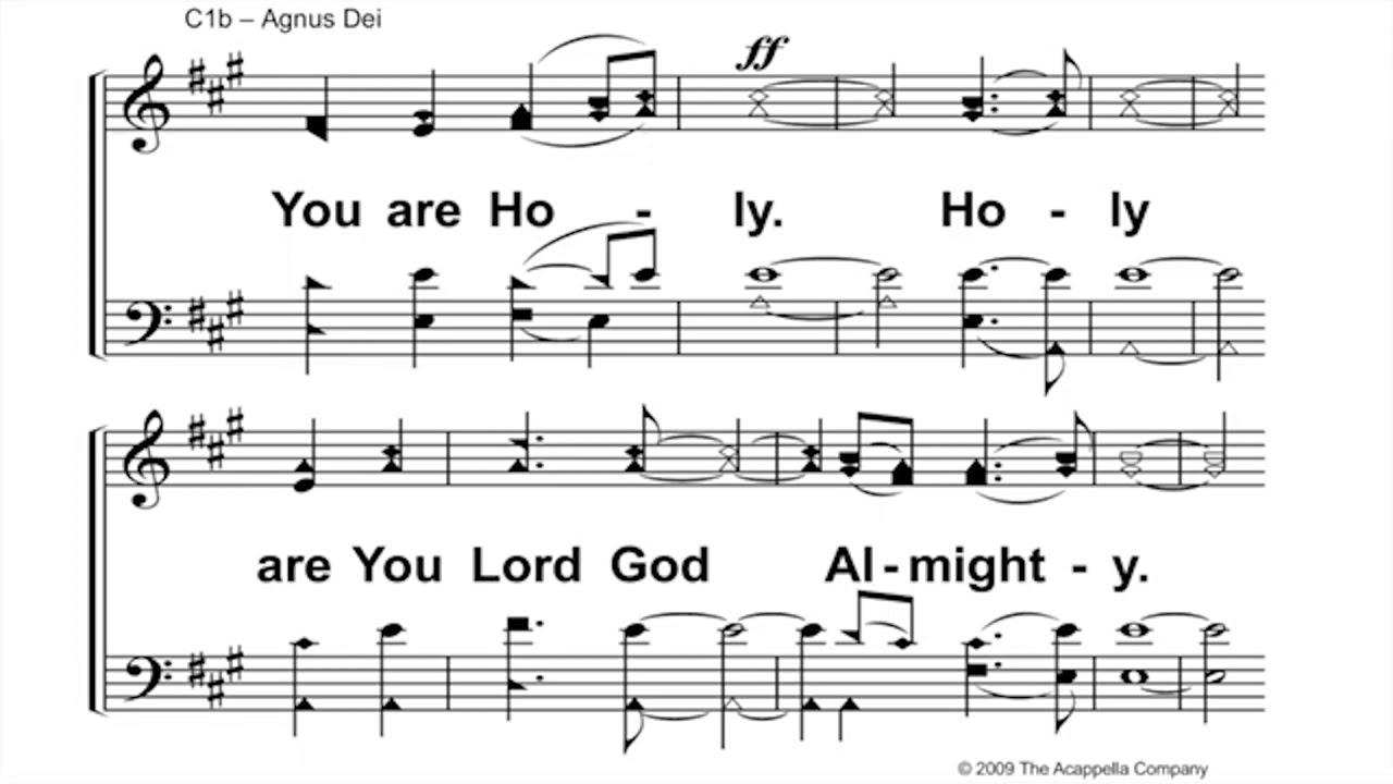 Agnus Dei || Acapella (Bass Part)