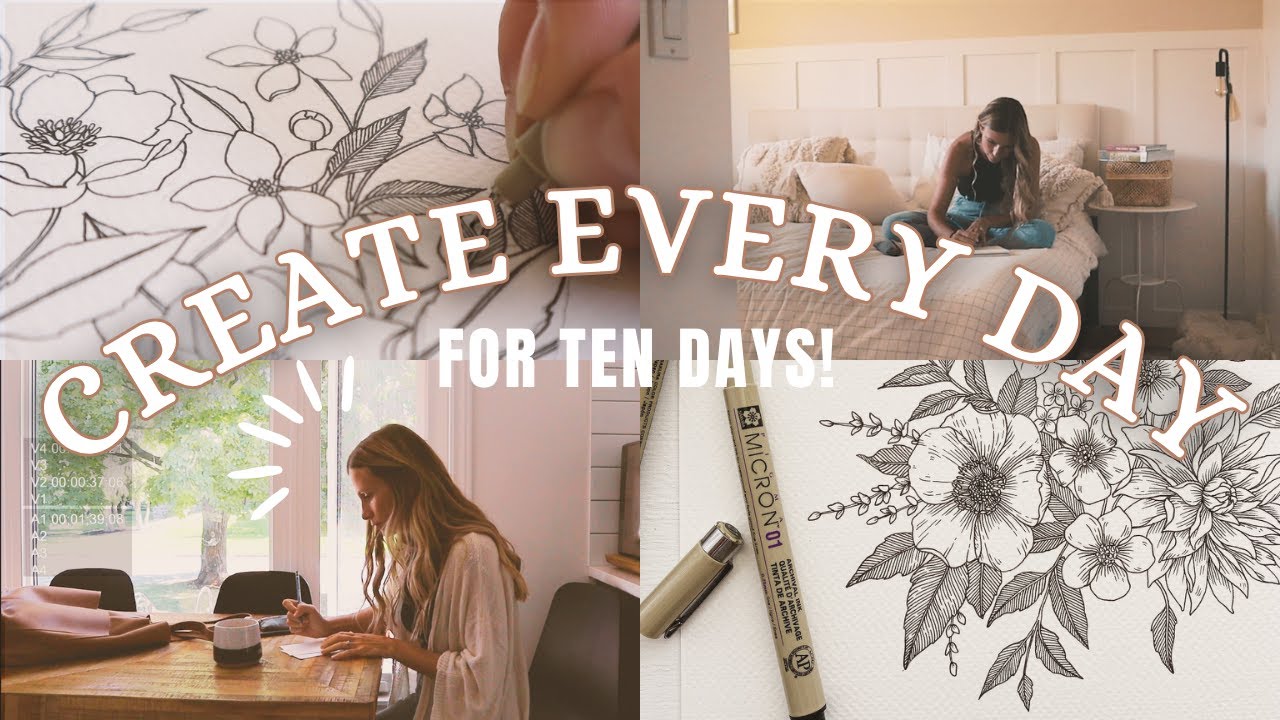 Creating Art Every Day for 10 Days ❃ Challenging Myself to Draw EVERY DAY