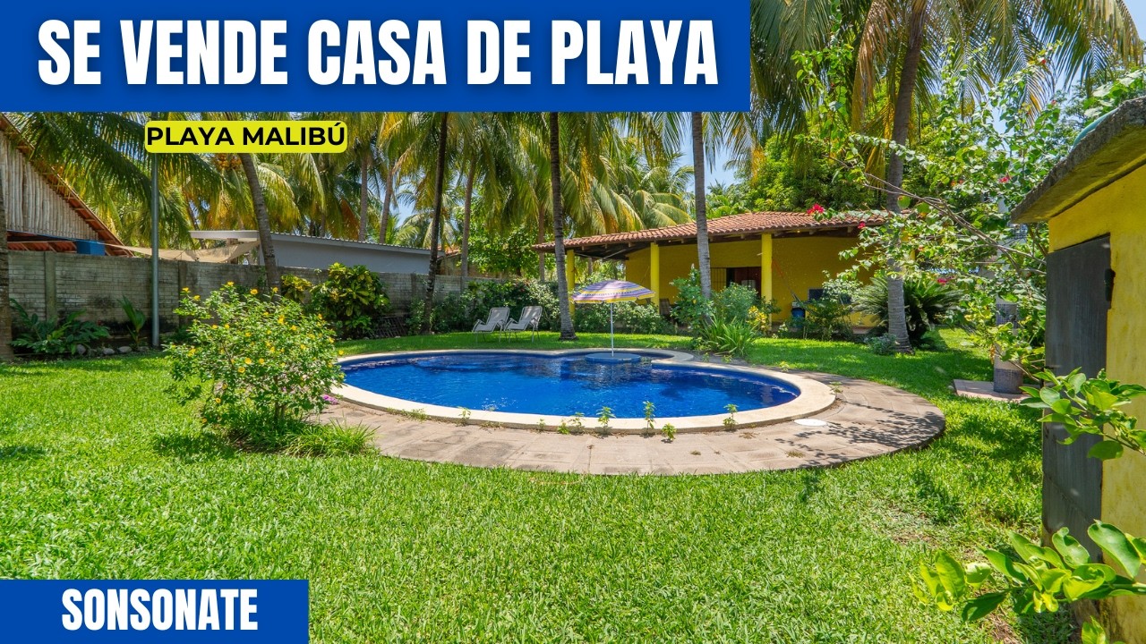 INVERSIÓN EXCLUSIVA 🌊 | CASA DE PLAYA EN MALIBÚ, SONSONATE