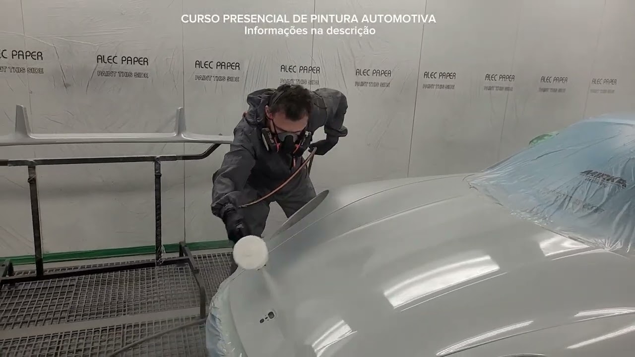 APLICAÇÃO VERNIZ PORSCHE 911 PISTOLA SATA JETX RP 1.2i