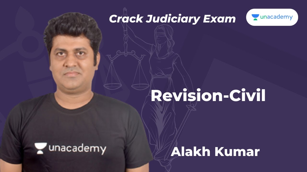 Revision-Civil  | Unacademy Judiciary | Alakh Kumar | PCSJ