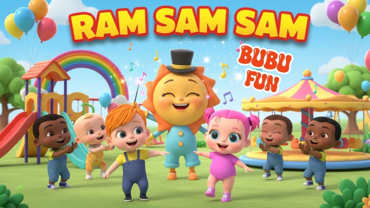 A Ram Sam Sam | Fun Action Song for Kids | Nursery Rhymes & Kids Songs | BuBu Fun