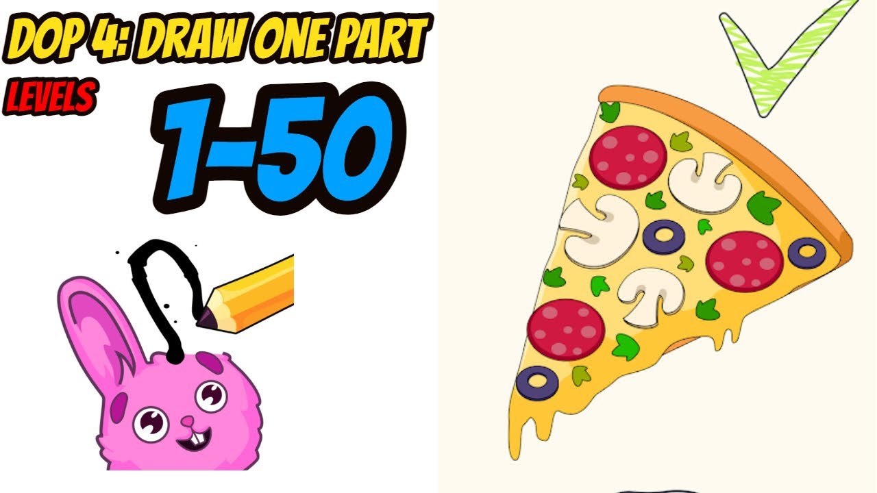 DOP 4: Draw One Part Levels 1 - 50 Gameplay Walkthrough | Say Games