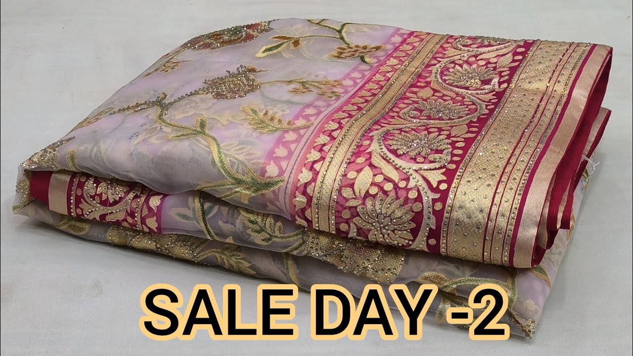 400₹ से 2500 तक की पार्टी वीयर साडी ओ का महा सेल | SALE DAY 2 #newfancysaree #sadi 