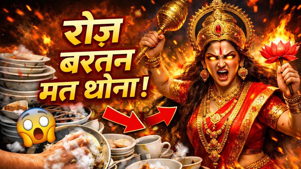 रोज बर्तन धोना छोड़ दो 😱 । #matalaxmi #dharmik #hindu #ghareluupaay 