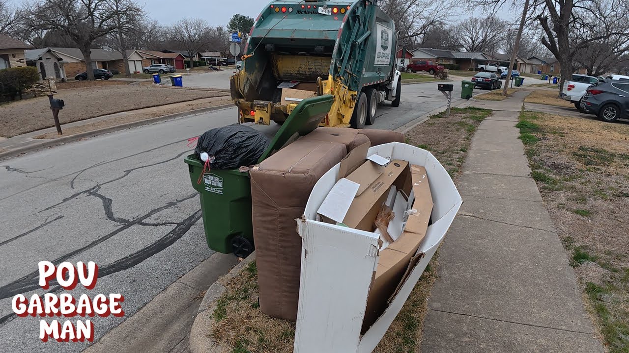 POV: Manual Trash Collection - The Garbage Man | 4K Full UHD