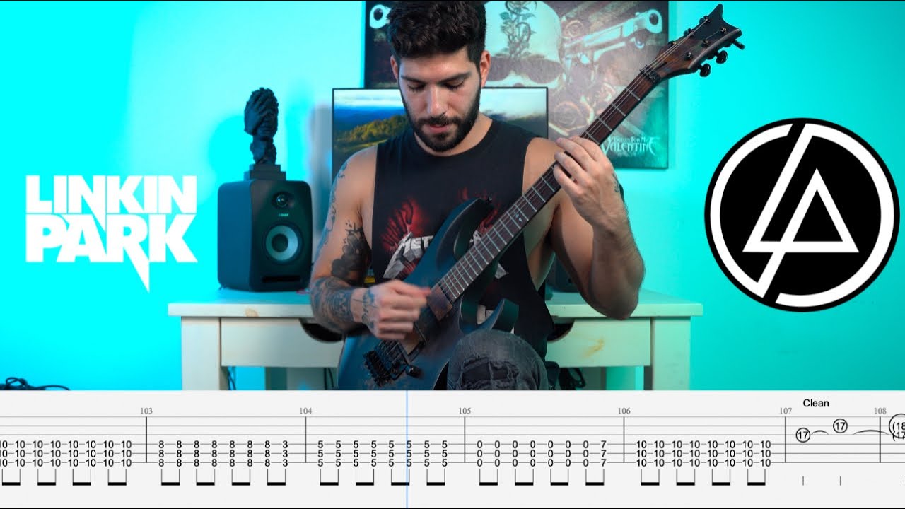 Linkin Park - ״Good Things Go” Guitar Cover with on screen TABS (New Song 2024)