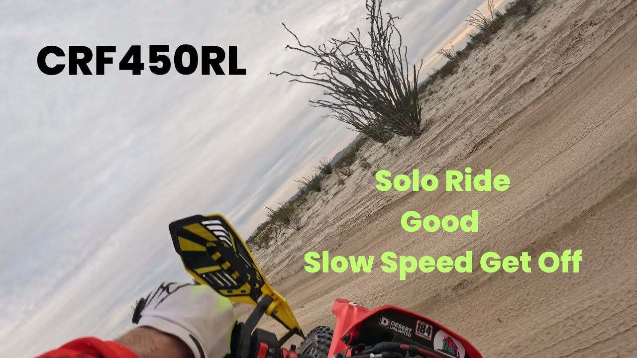 Crf450rl - Slow Speed Crash (Get Off), Suppose To Be A 100 Mile Solo Ride, #dualsport #crash 