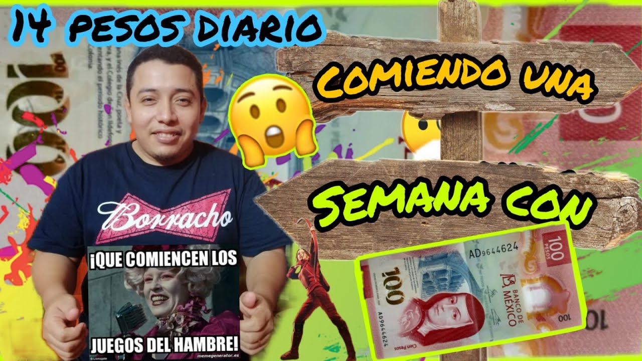 COMIENDO CON $100 PESOS POR UNA SEMANA 🥟🍞🍚🍛🍗