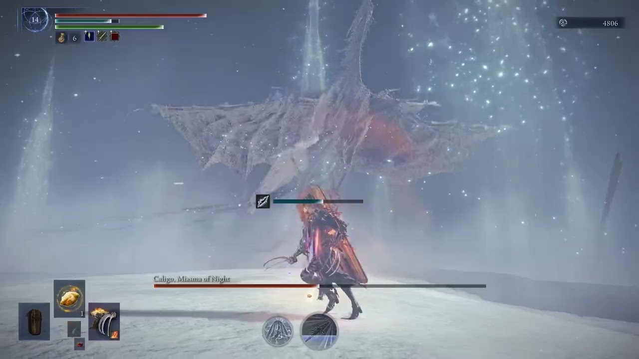 Elden Ring Nightreign Undertaker Solo Everdark Sovereign Caligo, Miasma of Night Boss Fight