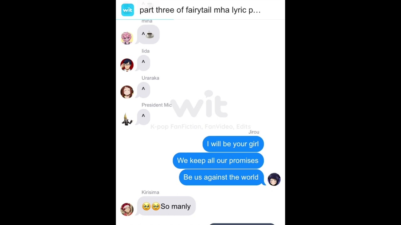 part 3 of IzuXJirou Fairytale Mha lyric prank