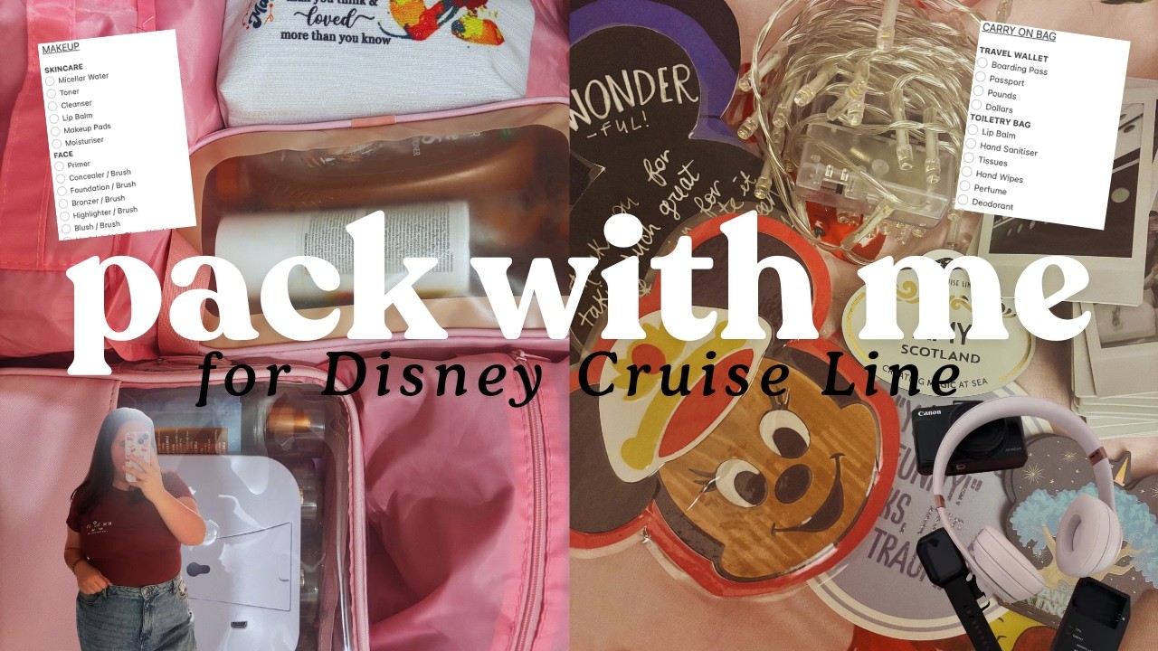 PACK WITH ME FOR DISNEY CRUISE LINE 🧳🌊 Visiting the USA, Mexico and Canada
