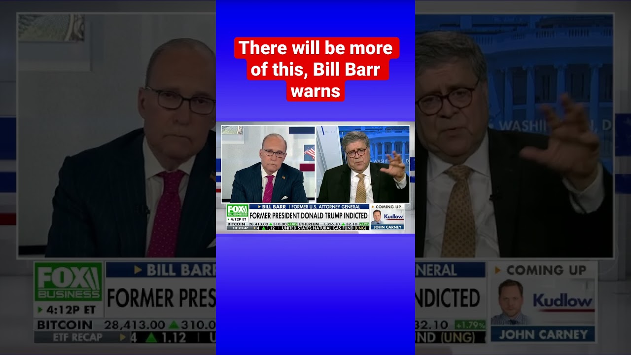 Bill Barr issues eerie reply to Trump indictment: We&rsquo;ll rue the day we crossed this rubicon #shorts
