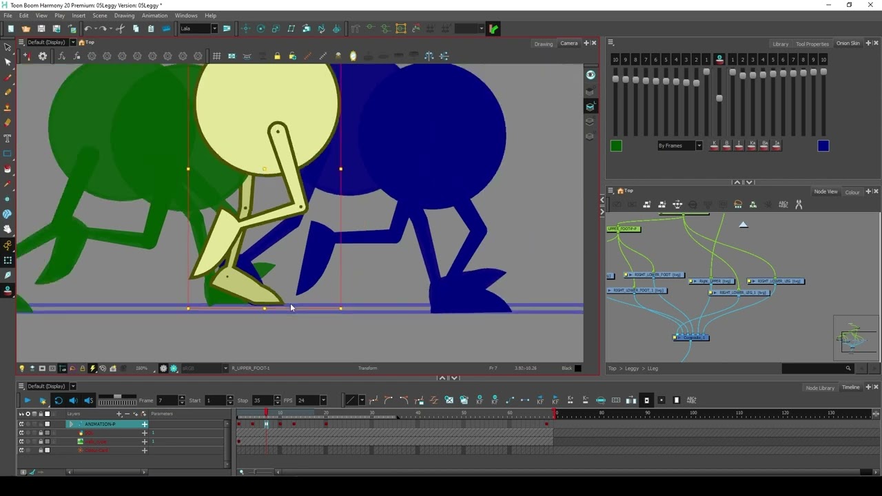 07 Toon Boom Harmony - Cycle de marche avec un Puppet simple