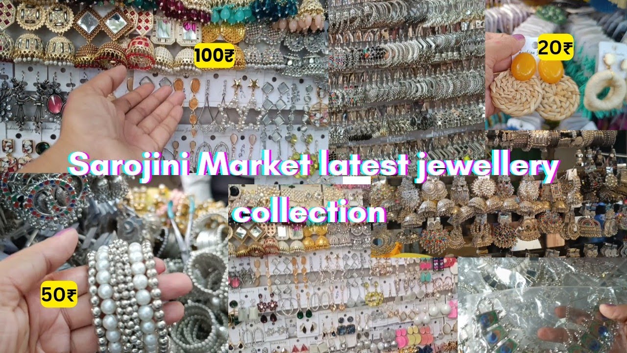 Sarojini Market latest Oxidised jewellery collection Haul 🛍️ Starting just 20₹#sarojininagarmarket