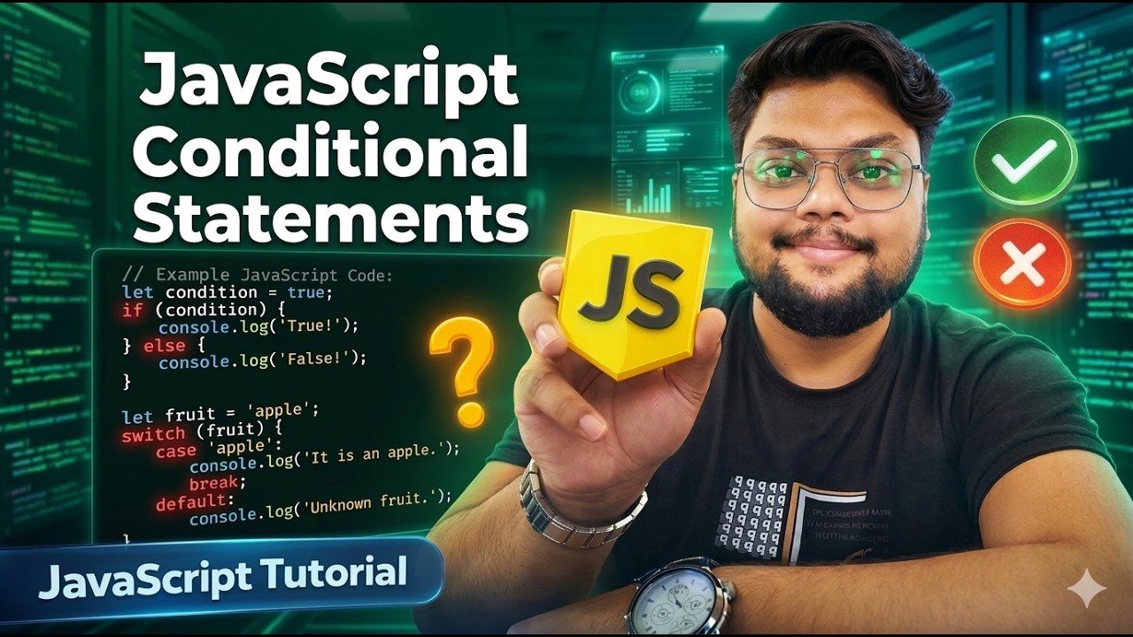 JavaScript Conditional Statements Explained for Beginners If Else Else If Switch with Easy Examples