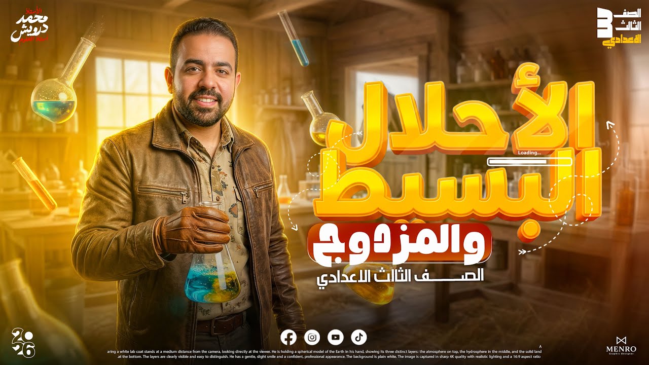 اسهل طريقة تلم بيها تفاعلات الاحلال د/ محمد درويش  