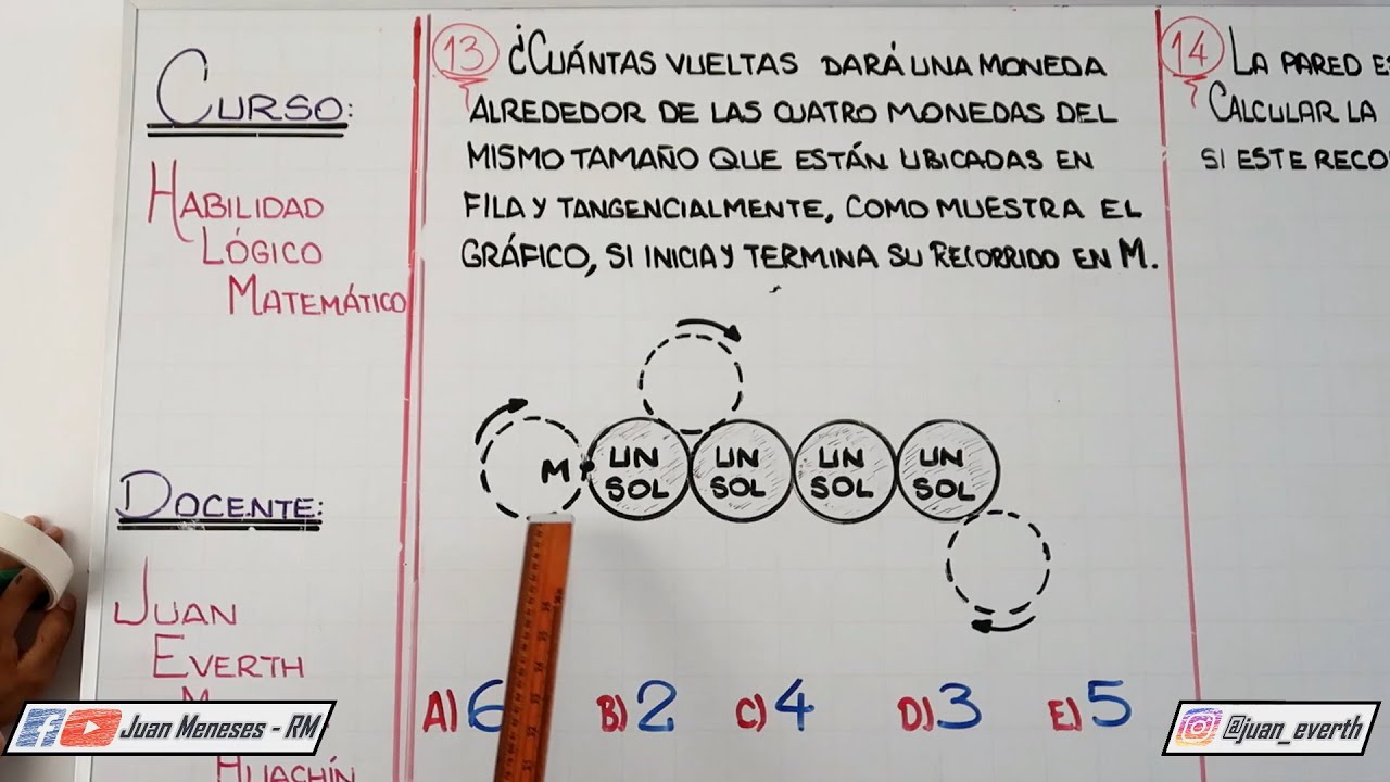 VUELTAS DE UNA MONEDA Y DEMOSTRACIÓN | RAZONAMIENTO MATEMÁTICO