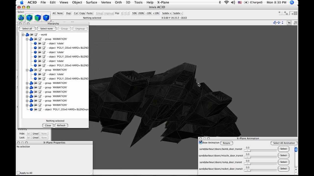 X-Plane Rotations in AC3D