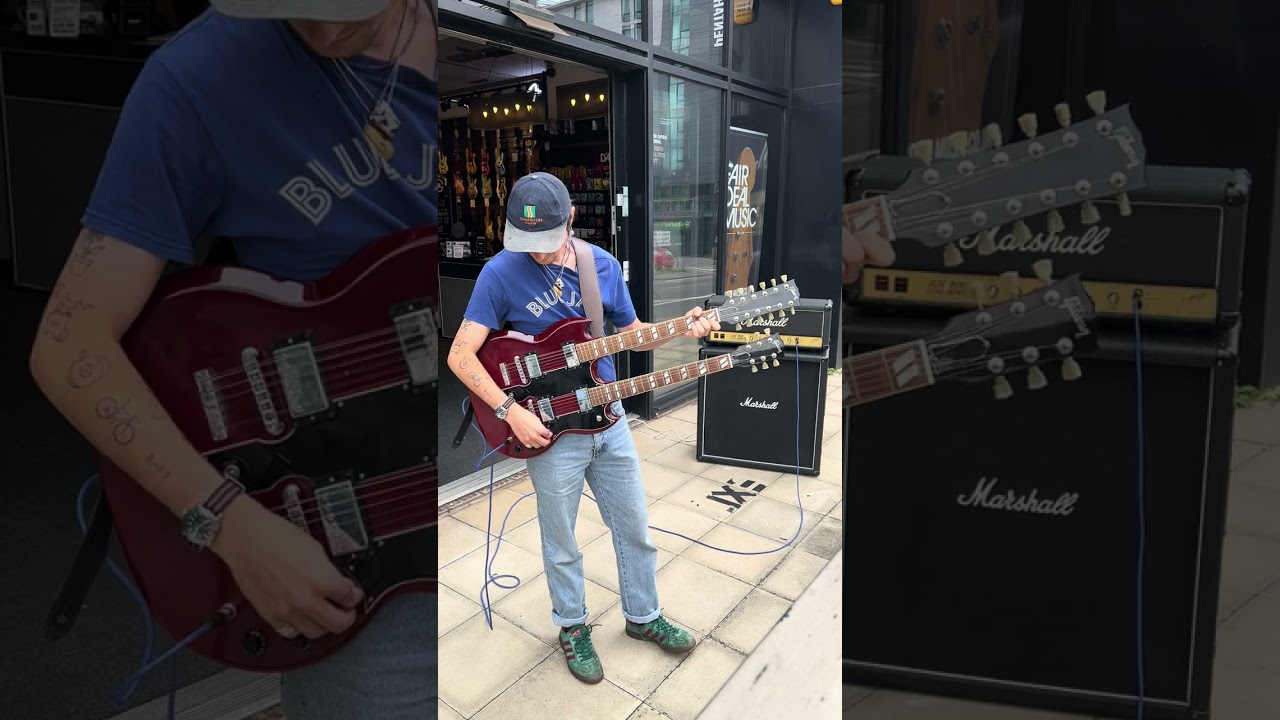 When you have a Gibson EDS 1275 Double Neck come into the shop