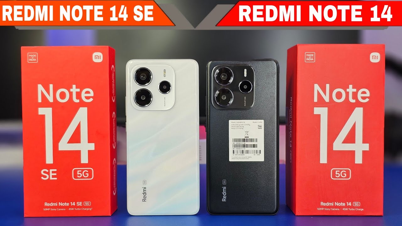 Redmi Note 14 SE vs Redmi Note 14 Which 5G Smartphone Reigns Supreme