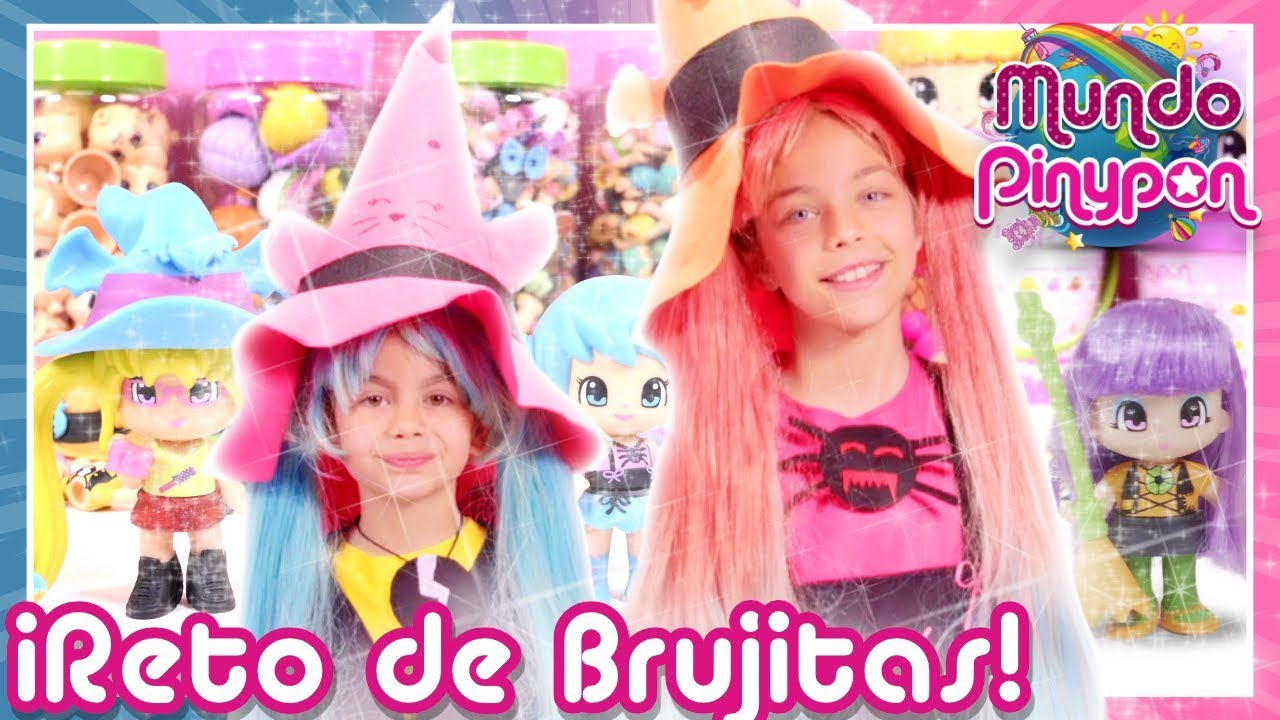 ¡Lara y Mara son BRUJITAS Pinypon! 🧙‍♀️ Reto MIX IS MAX con las coletas mágicas