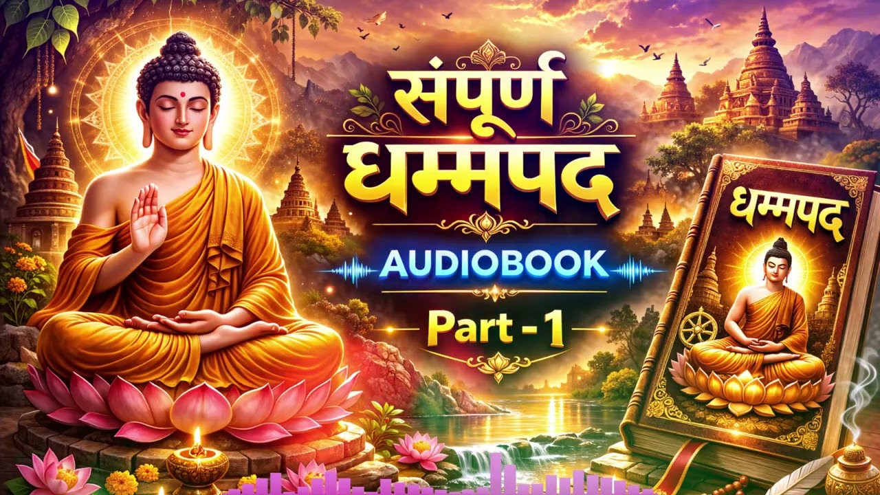 संपूर्ण धम्मपद (भाग 1) | गाथा 1–101 | गौतम बुद्ध के उपदेश | Hindi Audiobook