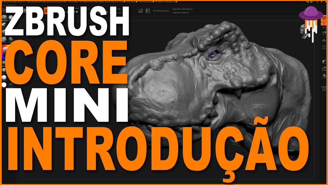 Como Modelar no ZBrushCoreMini Introdu&ccedil;&atilde;o - Tutorial ZBrush