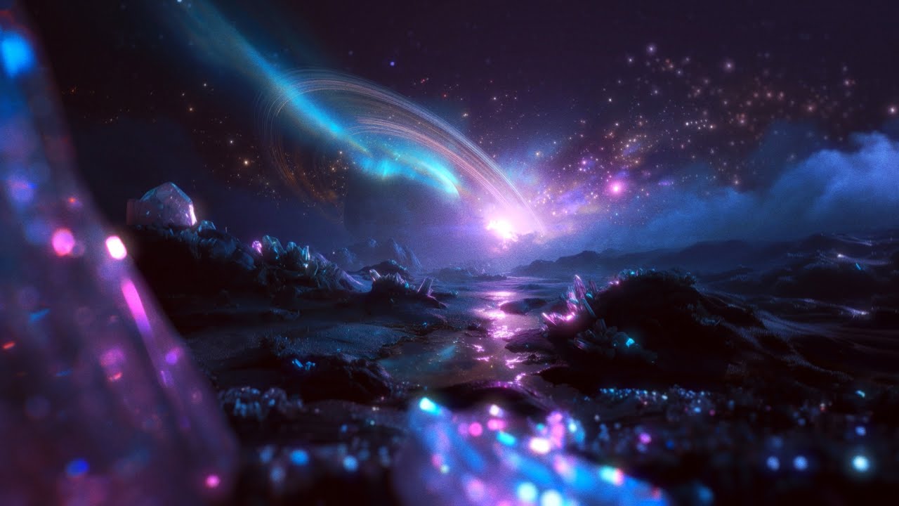 Lost in a Silent Crystal Planet – Sci-Fi Ambient for Sleep & Focus