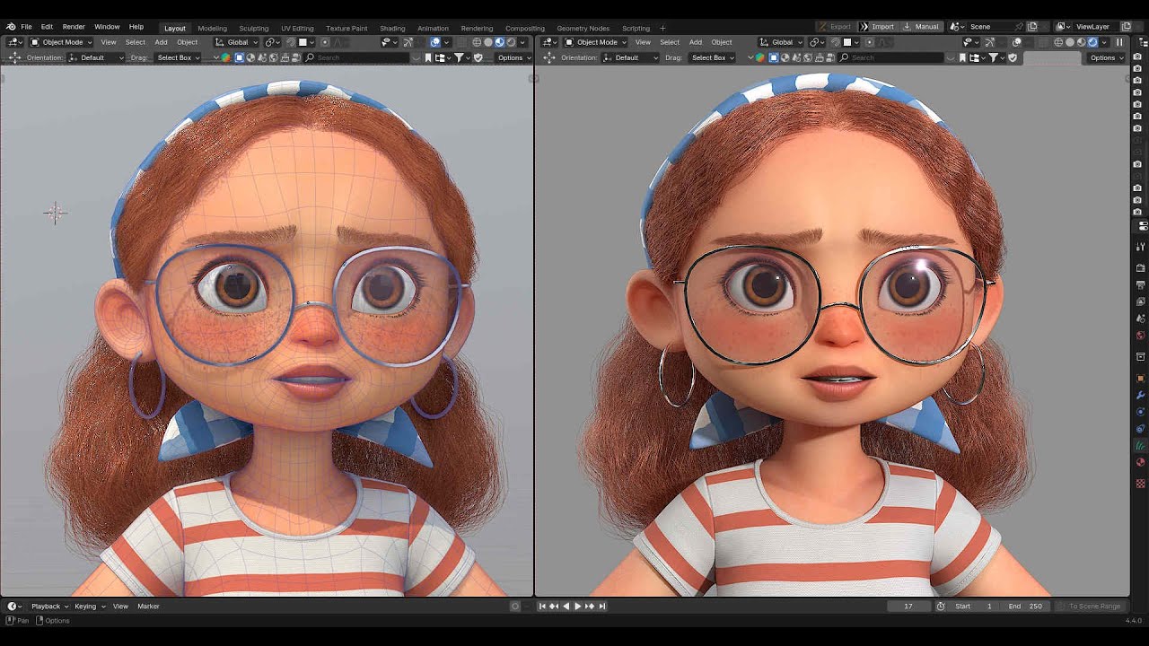Stylized character modeling - Stuck Animate - Blender 4.4