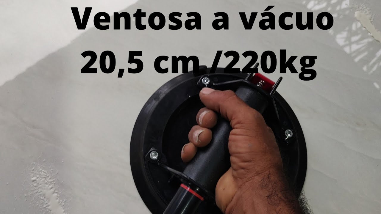VENTOSA A VÁCUO 20,5 CM /220KG. IDEAL PARA TRANSPORTE DE PEÇAS DE  PORCELANATOS (G) FORMATOS 120x120