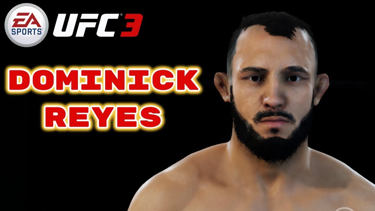 How to Create Dominick Reyes (CAF Formula) No Game Face !! Create a Fighter   EA Sports UFC 3