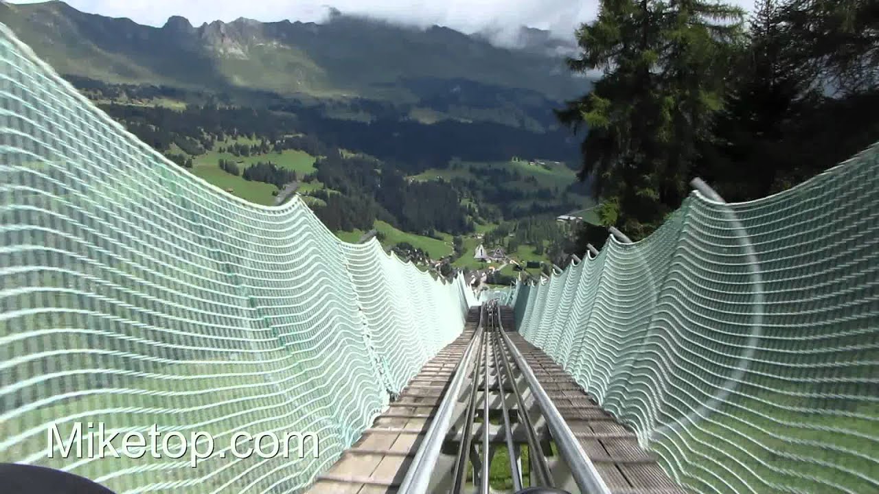 Meine coole Fahrt auf der l&auml;ngsten Rodelbahn der Welt! - Churwalden / Schweiz