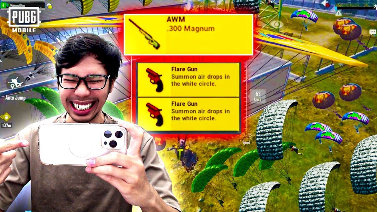SANGAT BERUNTUNG! LANGSUNG DAPAT AWM DARI FLARE GUN! TEMBUS 31 KILLS! - PUBG MOBILE