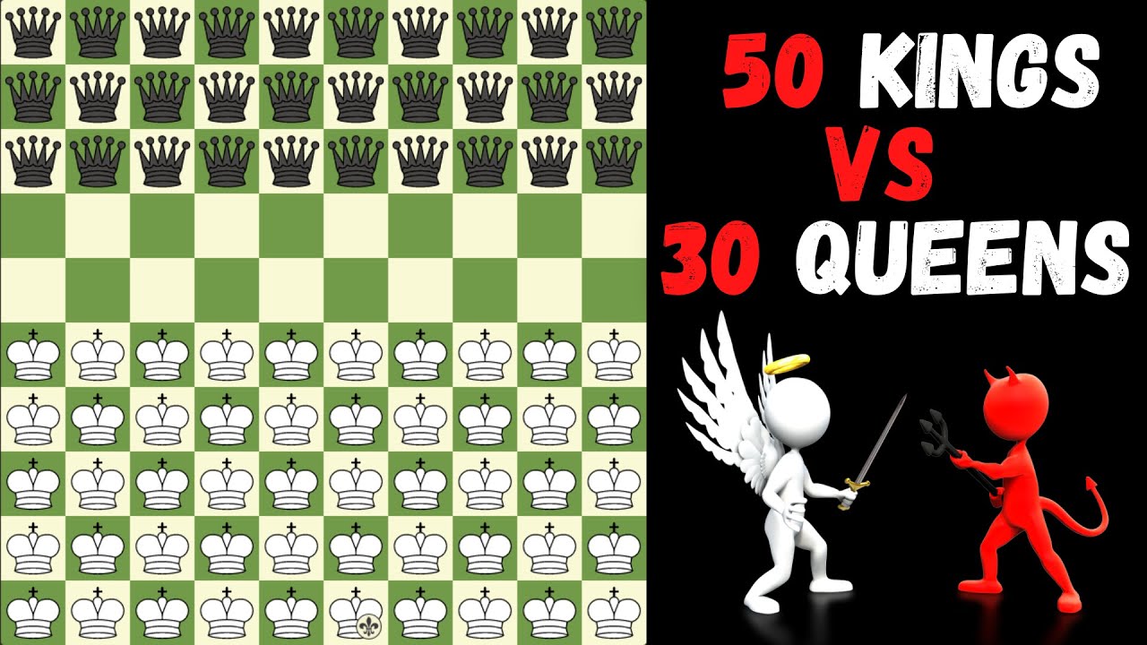 50 Kings VS 30 Queens | Fairy Chess