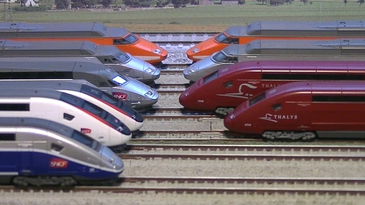 KATO TGV Duplex PSE Lyria Thalys Reseau The Heart Line France Switzerland/N scale/spur N