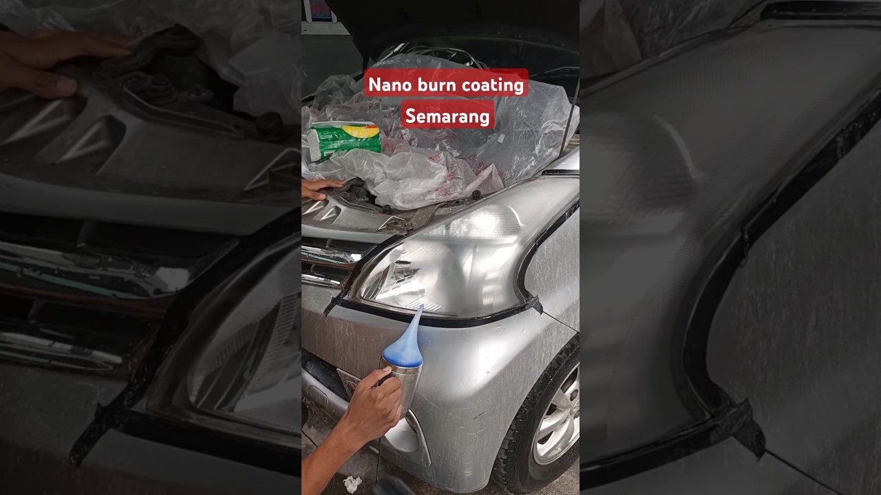 nano burn coating headlamp Avanza xenia #car #automobile #nanoburncoating #polesheadlamp #restorasi