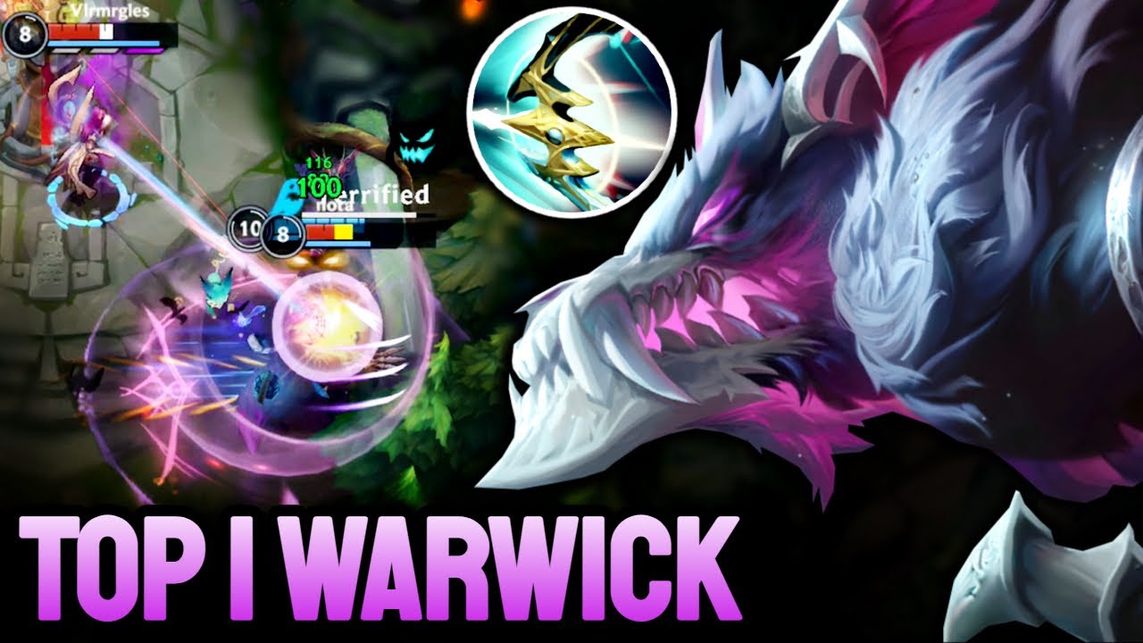 WILD RIFT WARWICK - TOP 1 WARWICK GAMEPLAY - EX SOVEREIGN RANKED
