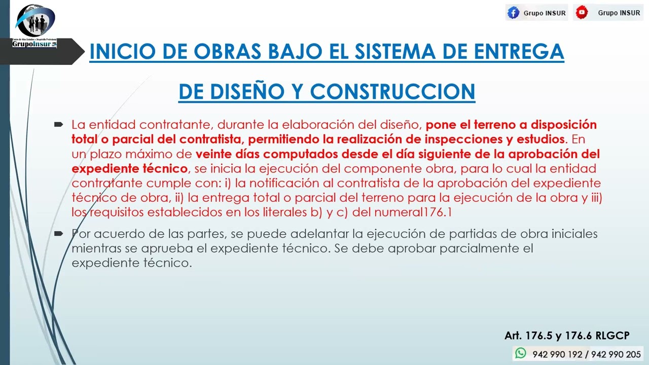 LEY GENERAL CONTRATACIONES PUBLICAS APLICADO A OBRAS LEY 32069 Y SU REGLAMENTO