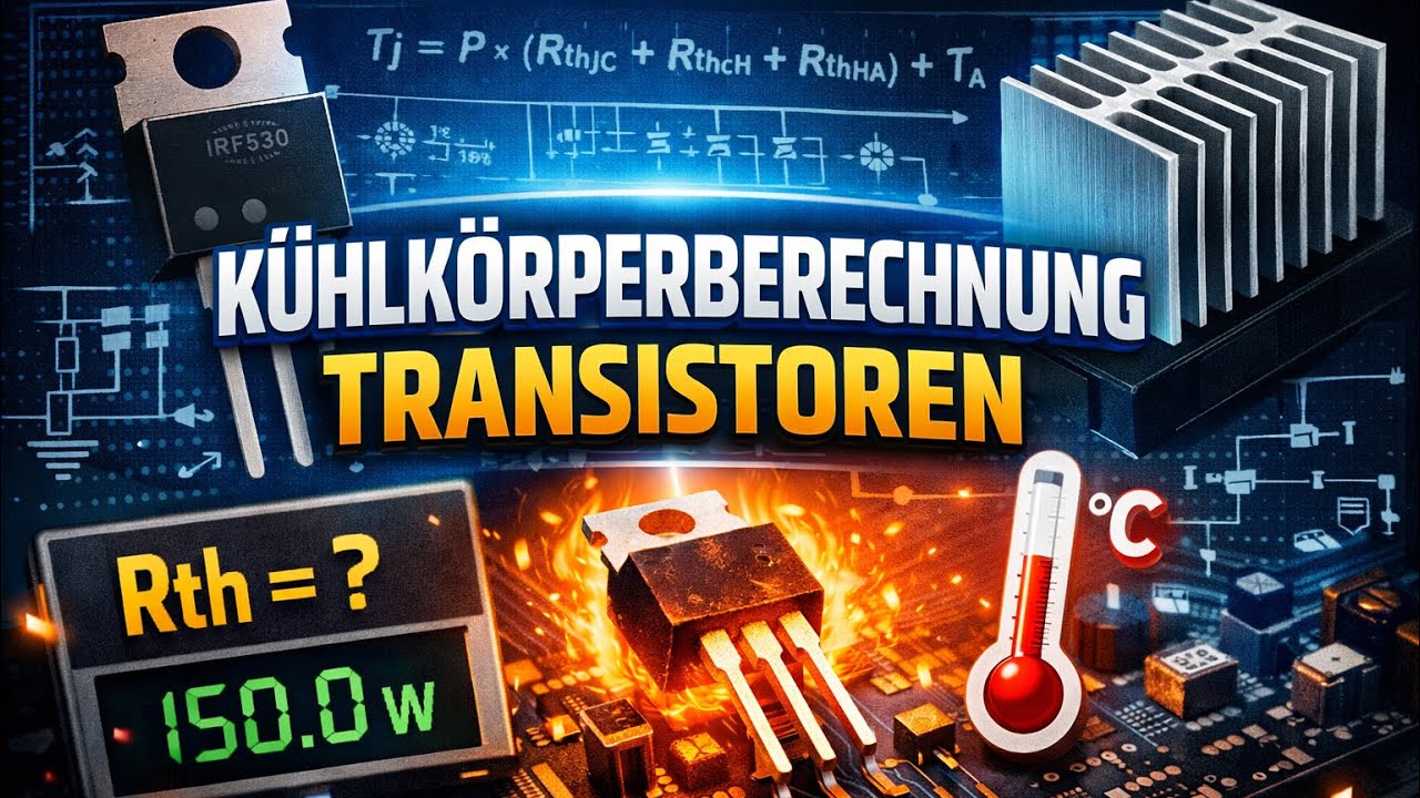 🔧 Kühlkörperberechnung für Transistoren – thermische Überlastung verstehen 🔥