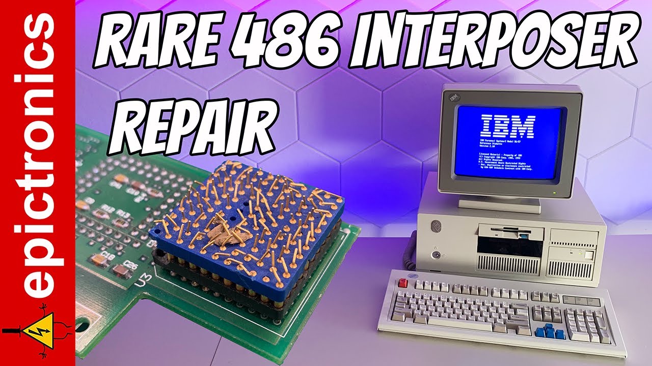 Ремонт редкого интерпозера 486 и восстановление IBM PS/2 Model 57SLC (8557 и SLC2)