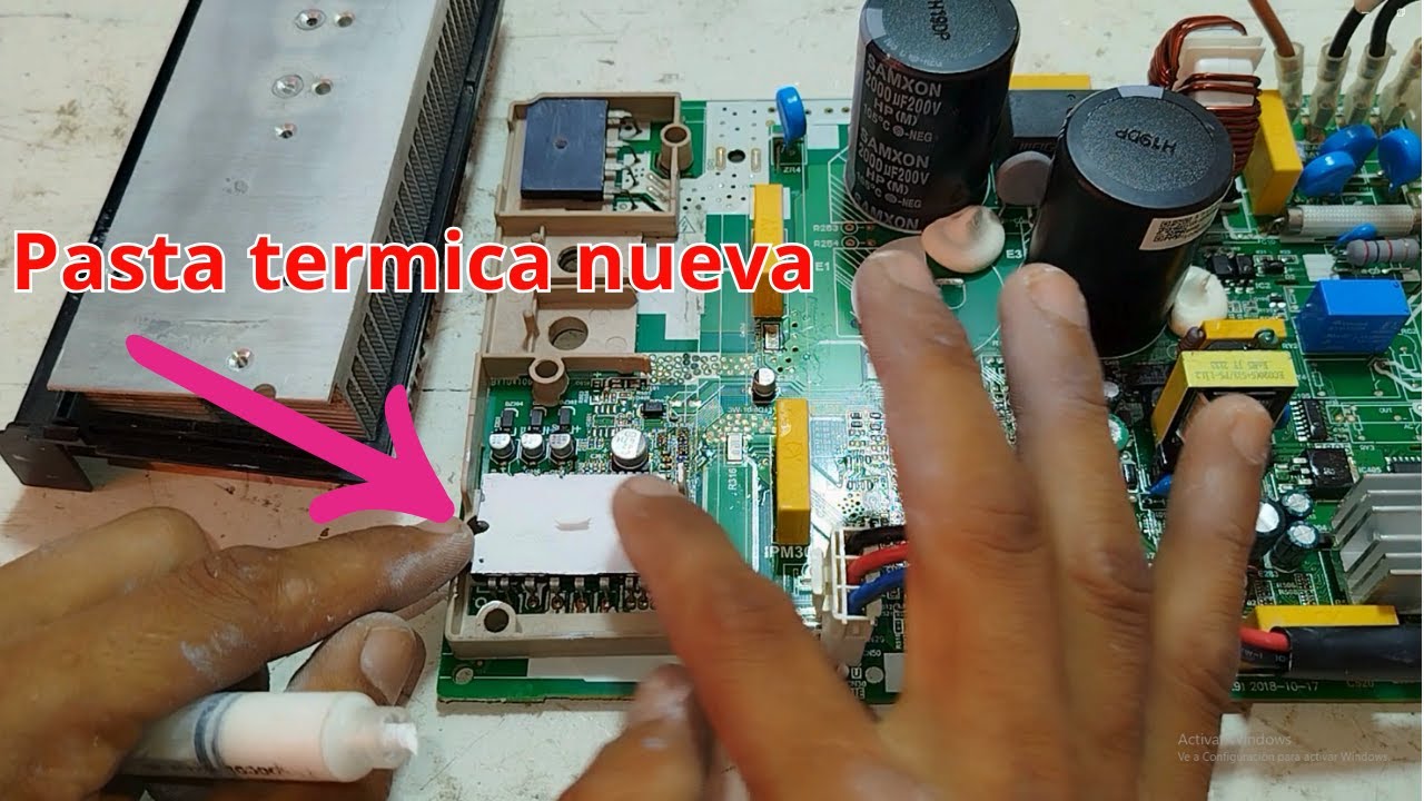 Como CAMBIAR la PASTA TERMICA correctamente en una placa de aire INVERTER