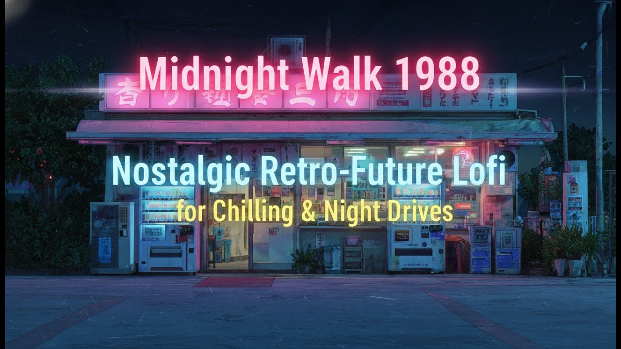 Midnight Walk 1988 – Nostalgic Retro-Future Lofi for Chilling & Night Drives