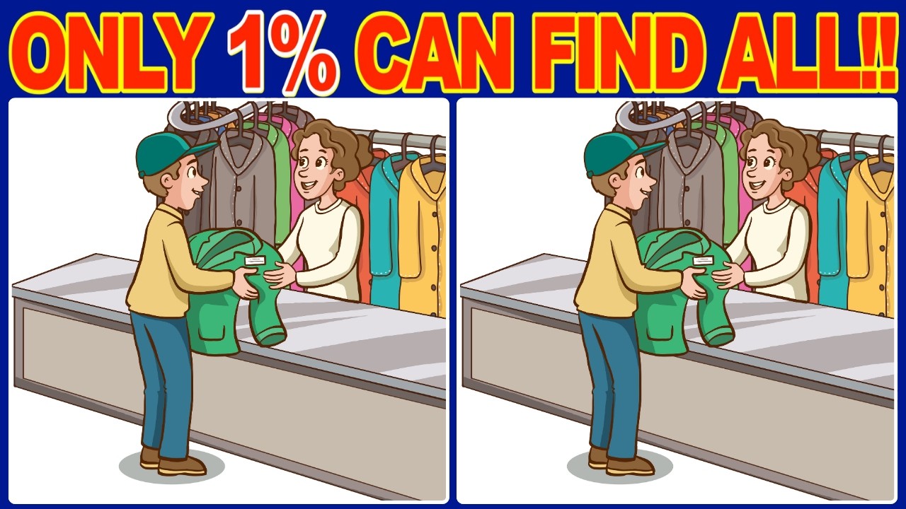 【Spot the Difference】🧩 Super Tough Brain Exercise! How Fast Can You Spot the Differences?