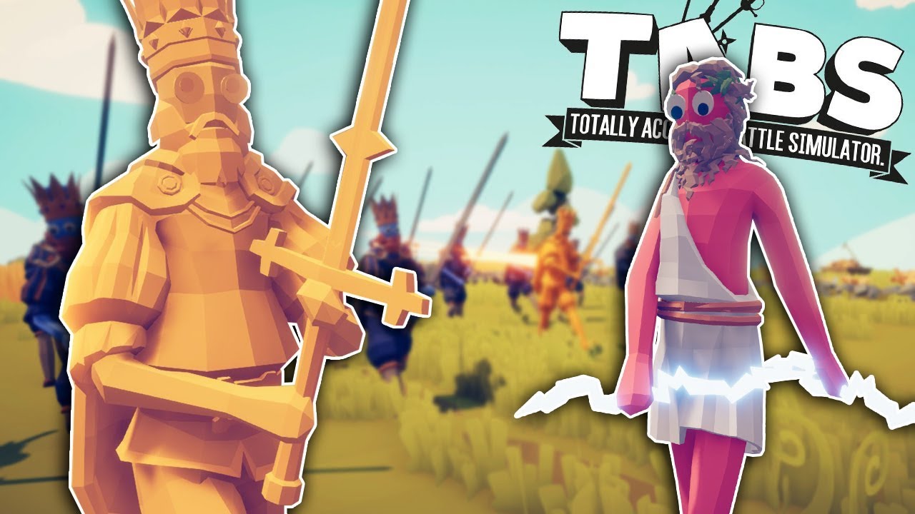 MEGA GOLDEN KING ARMY VS MASSIVE ZEUS ARMY! - Totally Accurate Battle Simulator - TABS Release
