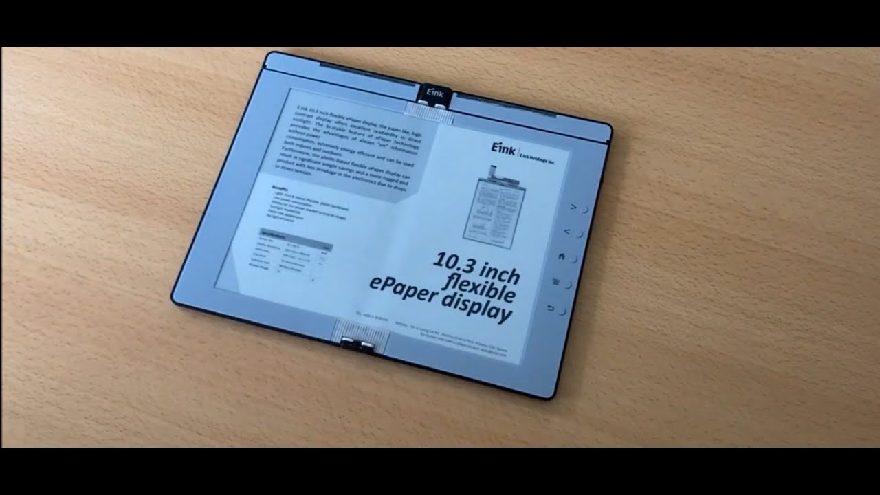E Ink Demos a Folding E-Reader You Can Take Notes On
