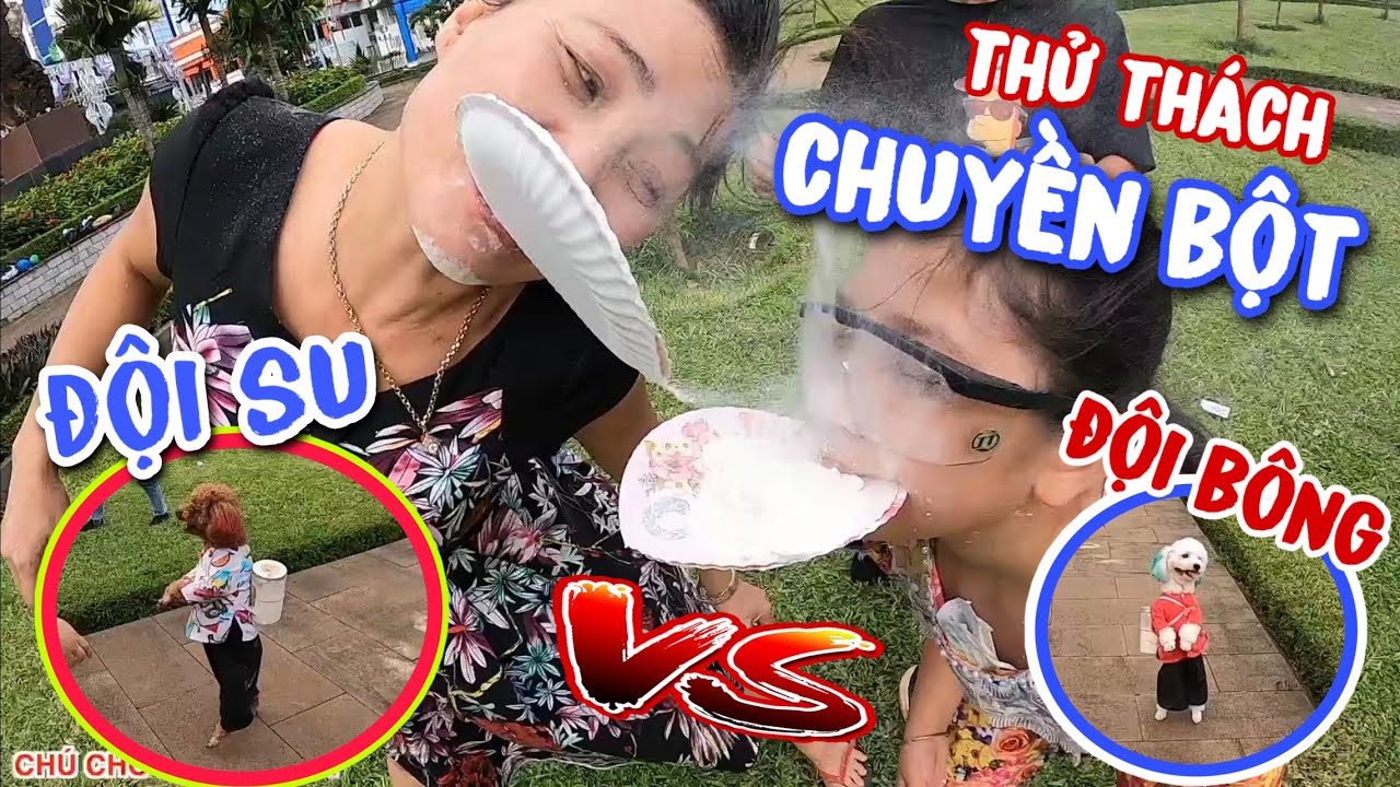 CHÚ CHÓ ĐI HAI CHÂN | THỬ THÁCH CHUYỀN BỘT GIỮA ĐỘI SU VÀ BÔNG - AI SẼ LÀ ĐỘI CHIẾN THẮNG